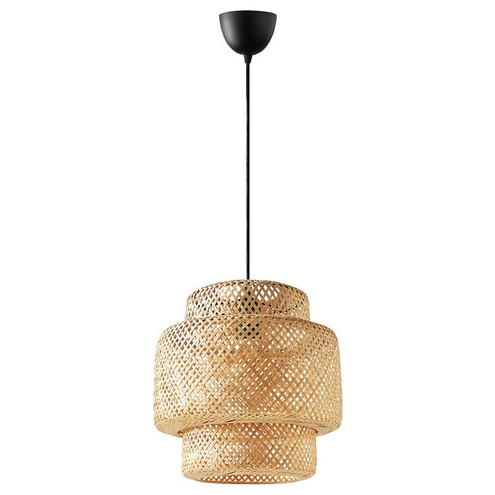 SINNERLIG Pendant lamp, bamboo/handmade, 27cm, 00508536