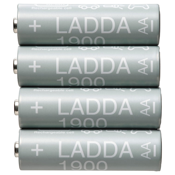 LADDA Rechargeable battery, HR06 AA 1.2V 1900mAh, 00509814