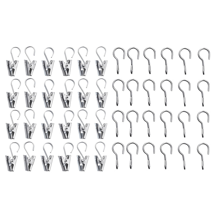 RIKTIG Curtain hook with clip, 24 pieces, 60212202