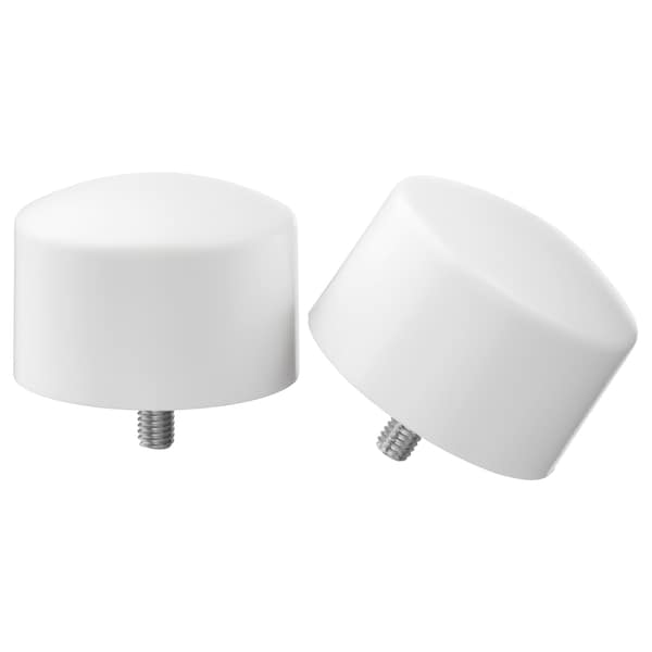 RAFFIG Finials, 1 pair, white, 60219939