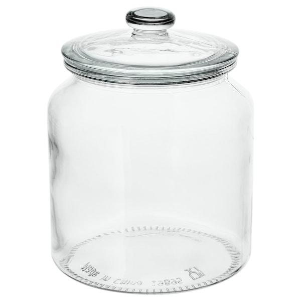 VARDAGEN jar/lid 1.9L clear glass, 60291925
