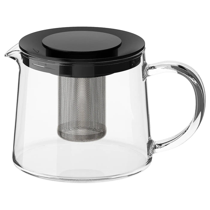 RIKLIG Teapot, glass, 0.6 l, 60297847