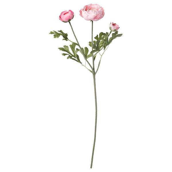 SMYCKA artificial flower 52cm, ranunculus/pink, 60335712