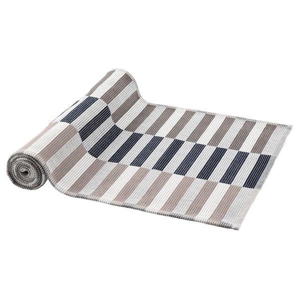 MITTBIT Table-runner, black beige/white 35x130 cm, 60343571