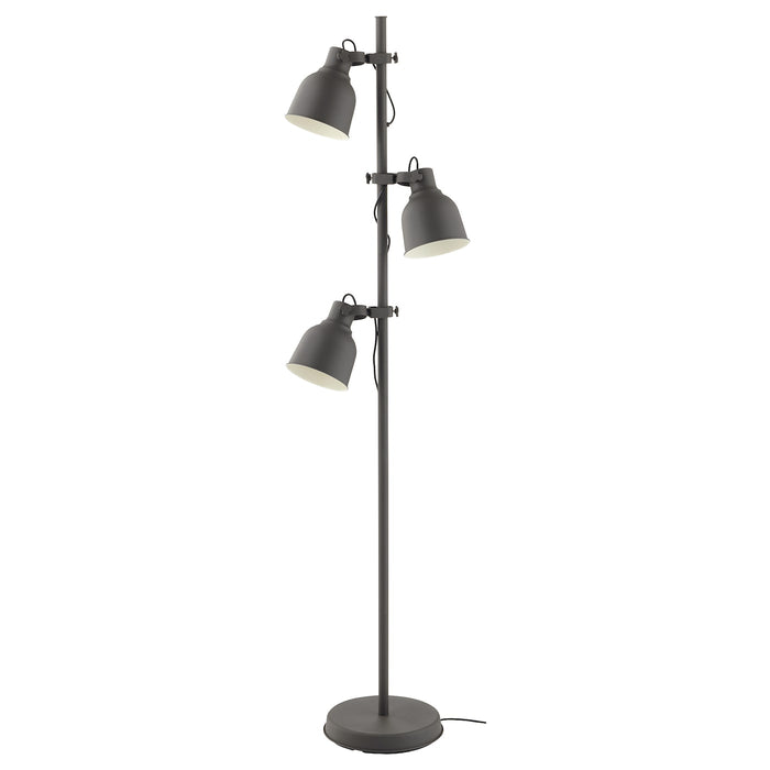 HEKTAR Floor lamp with 3-spot, dark grey, 60393603