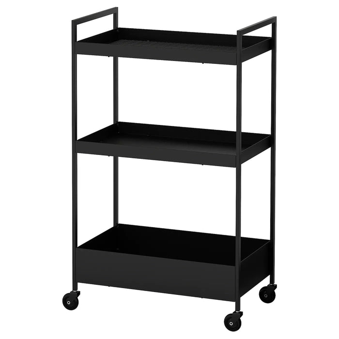 NISSAFORS trolley, black, 50.5x30x83 cm, 60407365