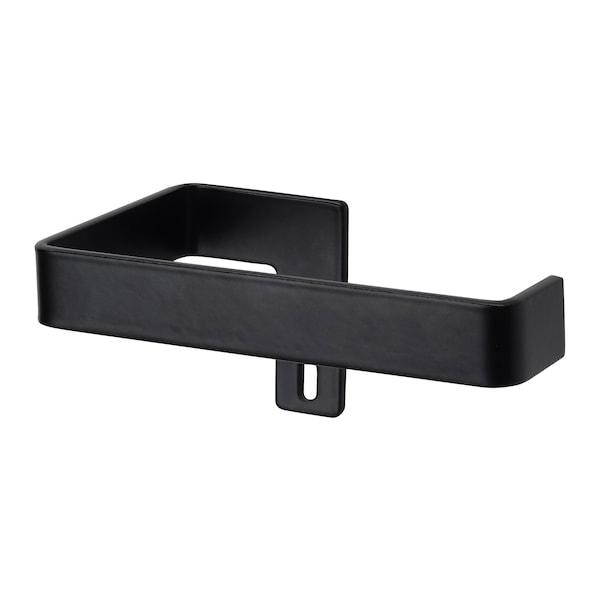 SKOGSVIKEN Toilet roll holder, black, 60428706