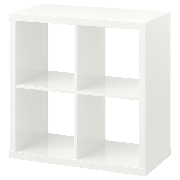 KALLAX Shelving unit, high-gloss white, 77x77 cm, 60471728