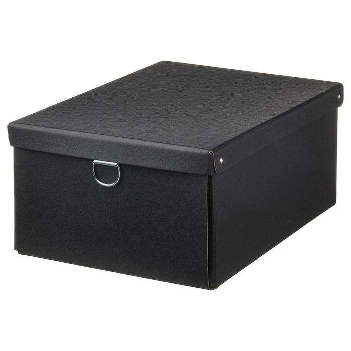 NIMM Storage box with lid, black, 25x35x15 cm, 60518170