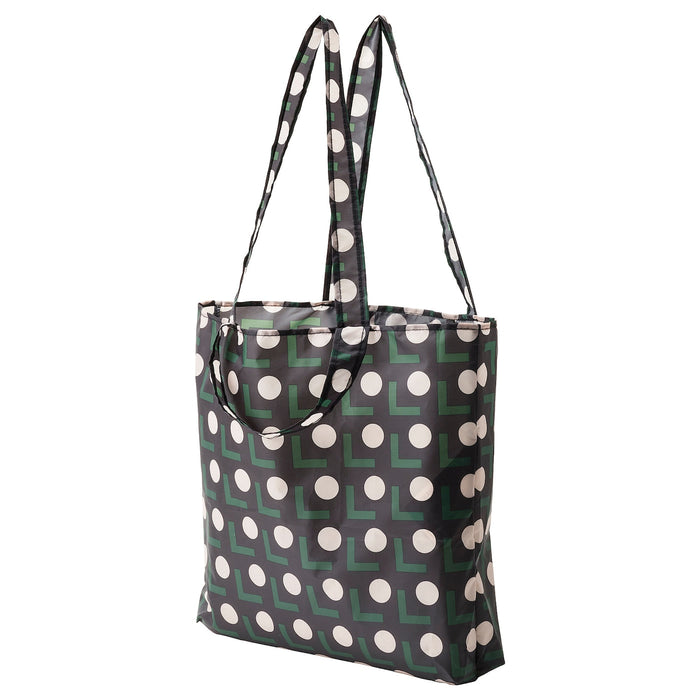 SKYNKE Carrier bag, black/beige dot pattern, 45x36 cm, 60534293