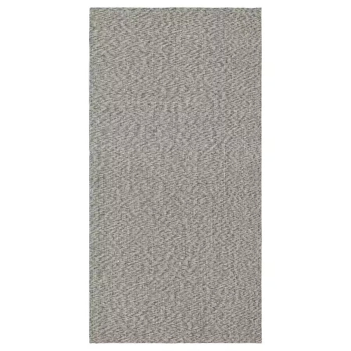 TIPHEDE rug, flatwoven, black/natural, 80x150 cm, 60528881