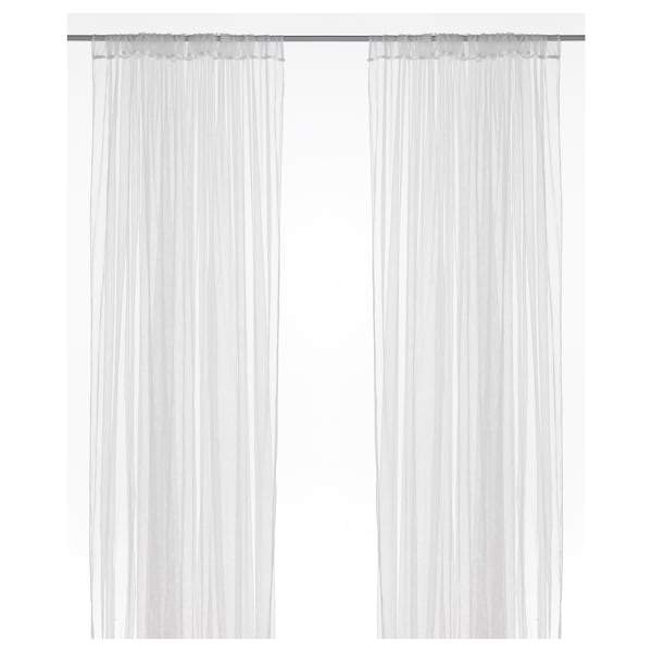 LILL Net curtains, 1 pair, white 280x250 cm, 70171927