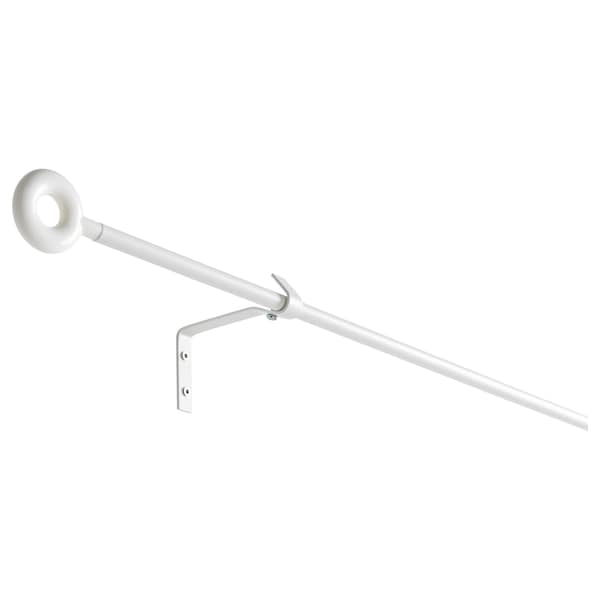 IRJA Curtain rod set, white 140 cm, 70172804
