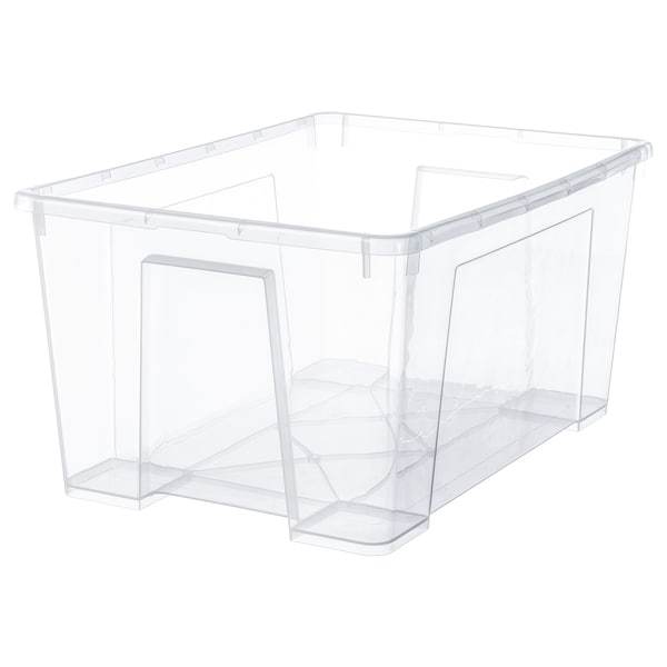 SAMLA box 56x39x28 cm/45 L transparent, 70180941