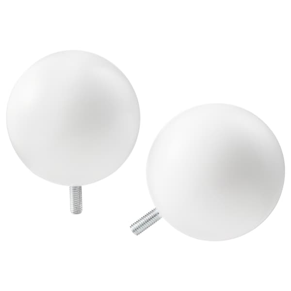 VASENTLIG finials, white (1 pair), 70217195