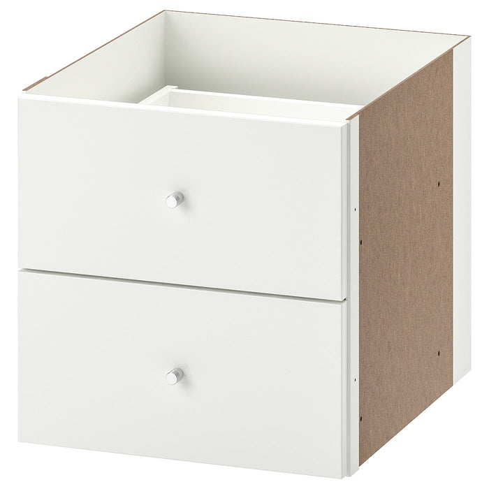 KALLAX Insert with 2 drawers, high-gloss white, 33x33 cm, 70351612