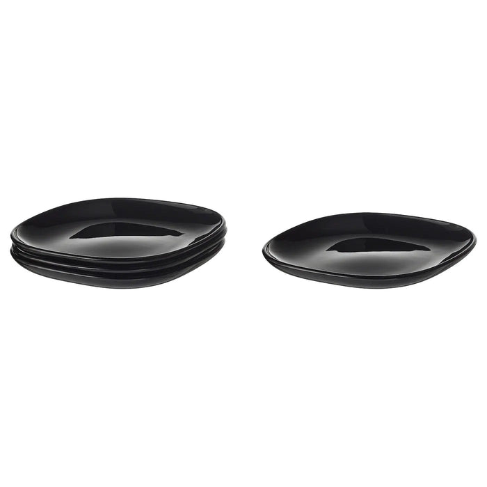 BACKIG side plate, black, 18x18 cm, 70439083