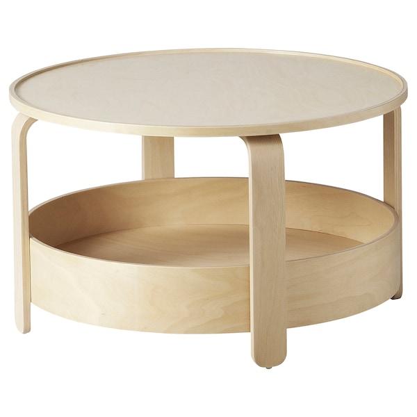 BORGEBY coffee table, birch veneer, 70 cm, 70449402