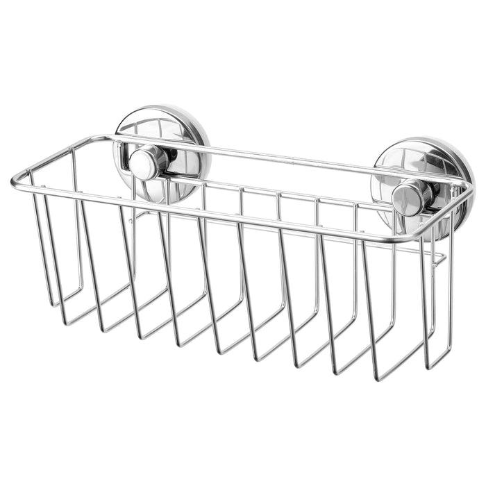 KROKFJORDEN Basket with suction cup, zinc plated, 24x11 cm, 70454002