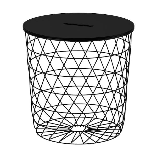 KVISTBRO Storage table, black 44 cm, 70480402