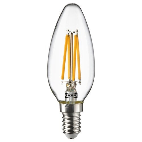 SOLHETTA LED bulb E14 250 lumen, chandelier/clear, 70498765