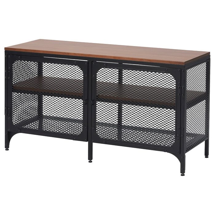 FJALLBO TV bench, black 100x36x54 cm, 70501310