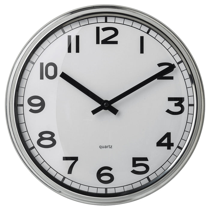 PUGG Wall clock, low-voltage/stainless steel, 32 cm, 70540854