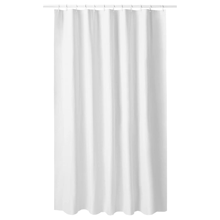 LUDDHAGTORN Shower curtain, white, 180x200 cm, 70557420