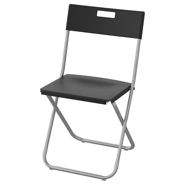 GUNDE Folding chair, black, 80217798
