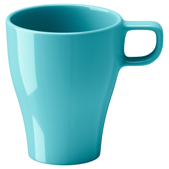 FARGRIK Mug, turquoise, 25 cl, 80234806