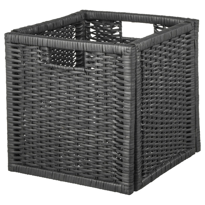 BRANAS Basket, dark grey 32x34x32 cm, 80282406