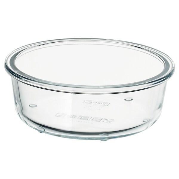 IKEA 365+ Food container, round/glass 400 ml, 80359194