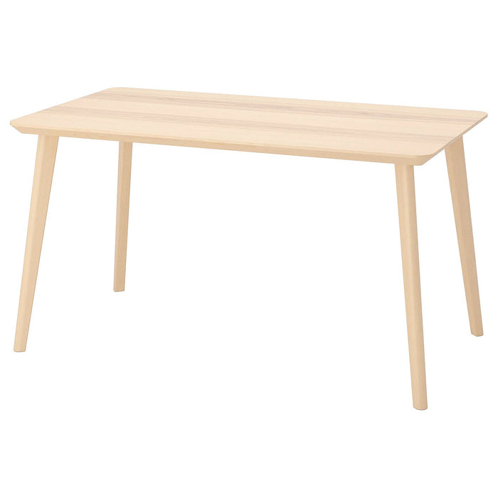 LISABO table, ash veneer, 140x78 cm, 80365717