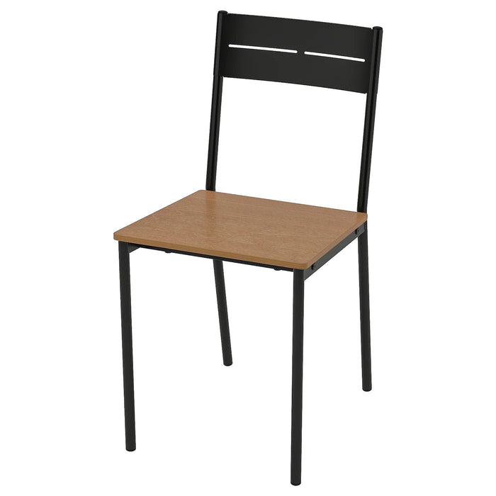 SANDSBERG Chair, black/brown stained, 80388653