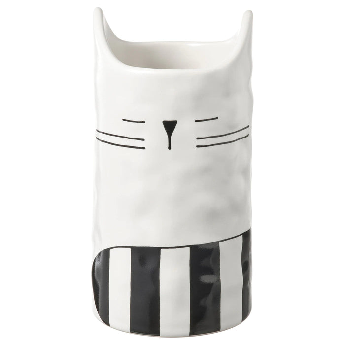 FATALIG Vase, cat off-white, 12 cm, 80466306