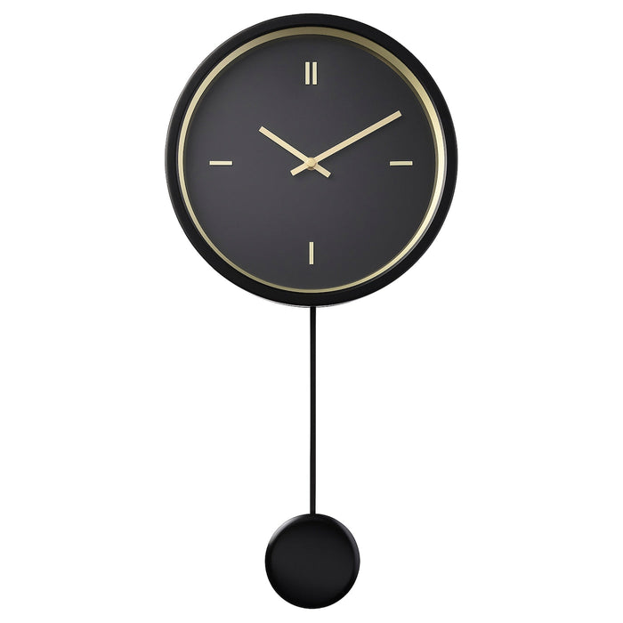 STURSK Wall clock, low-voltage/black, 26 cm, 80540863