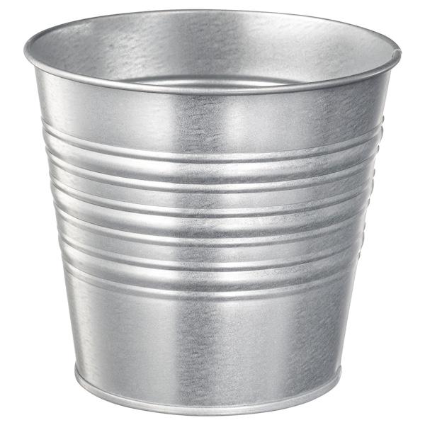 SOCKER Plant pot, in/outdoor/galvanised 12 cm, 90169443