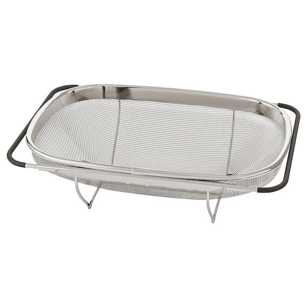 IDEALISK Colander, stainless steel/black 34x23 cm, 90191934