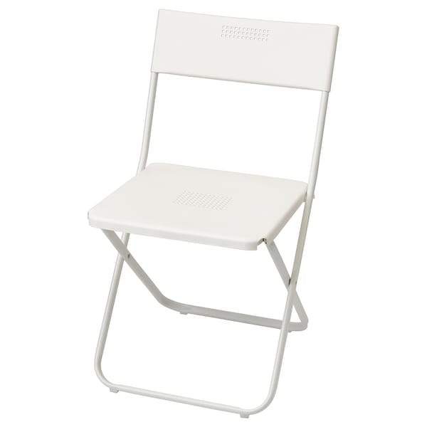 FEJAN Chair, outdoor, foldable white, 90255308
