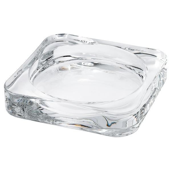 GLASIG Candle dish, clear glass 10x10 cm, 90290137