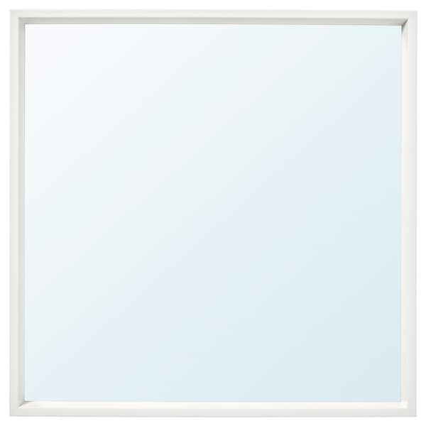 NISSEDAL Mirror, white 65x65 cm, 90320318