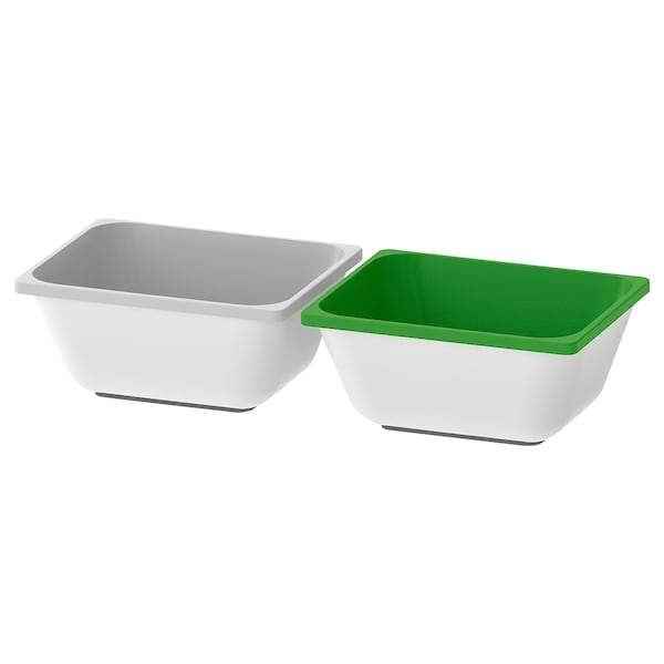 VARIERA Box, green/grey 10x12 cm, 90335112