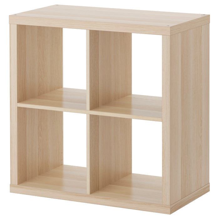 KALLAX Shelving unit, white stained oak effect, 77x77 cm, 90362921