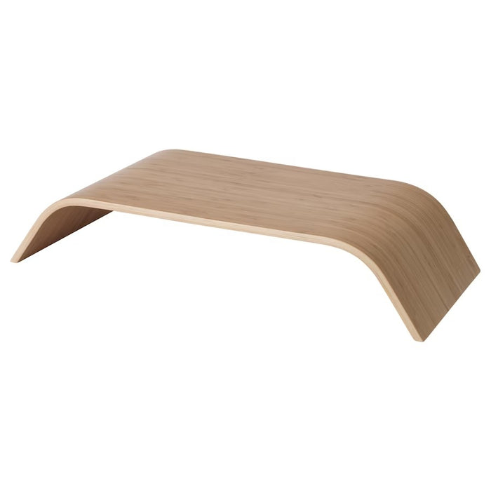 SIGFINN monitor stand, fixed height, bamboo veneer, 90388394