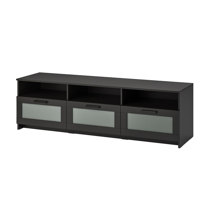 BRIMNES TV bench, black, 180x41x53 cm, 90409891