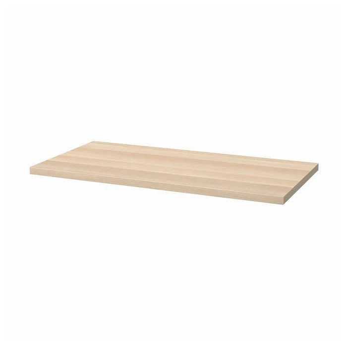 LAGKAPTEN Table top, white stained oak effect 120x60 cm, 90460667