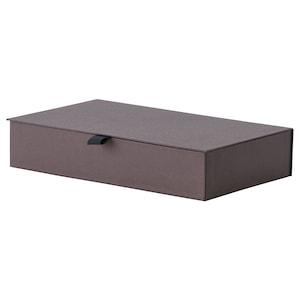 ANILINARE Jewellery box with compartments, dark brown 30x18x6 cm, 90476767