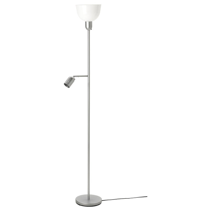 HEKTOGRAM Floor uplighter/reading lamp, silver-colour/white, 90477719