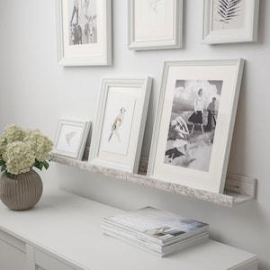 MOSSLANDA picture ledge, white stained pine effect, 90497816