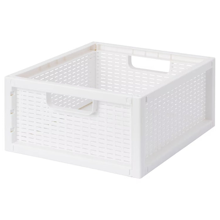 SKYFFEL Basket, plastic white, 33x37x16 cm, 90435951